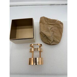 NIB QVC Milor Italy Bronze Long Cuff Bracelet